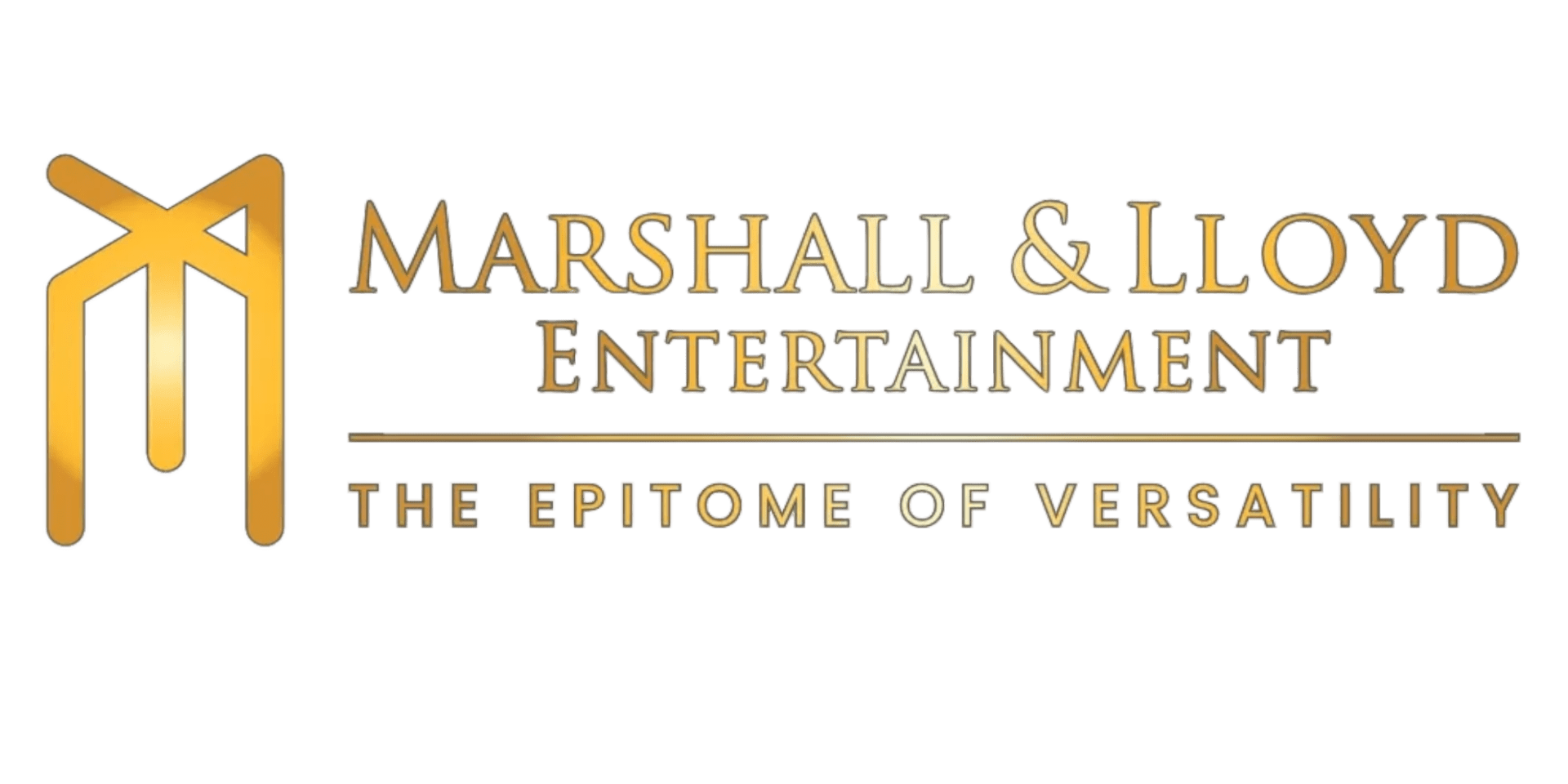 A logo for marshall & lewis entertainment.